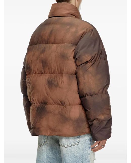 DIESEL Brown W-Raveel Padded Jacket for men