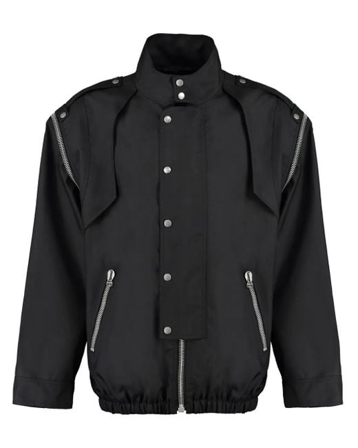 Gucci Black Zip-embellished Shell Jacket for men