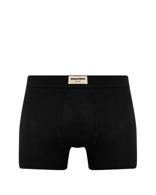 Bóxer Con Parche Del Logo DSquared² de hombre de color Black