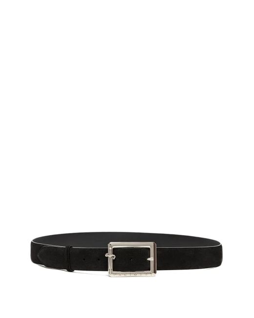 Cesare Paciotti White Buckle Leather Belt for men