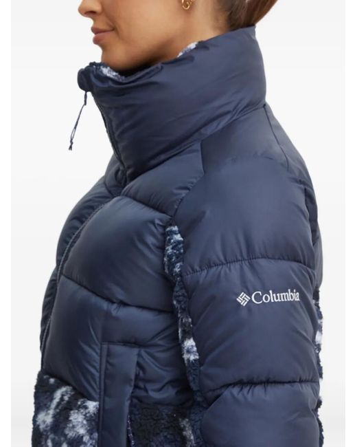 Columbia フローラル パデッドジャケット Blue