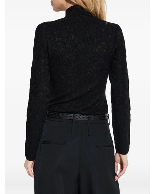 Kate Spade Black Knitted Turtleneck Top