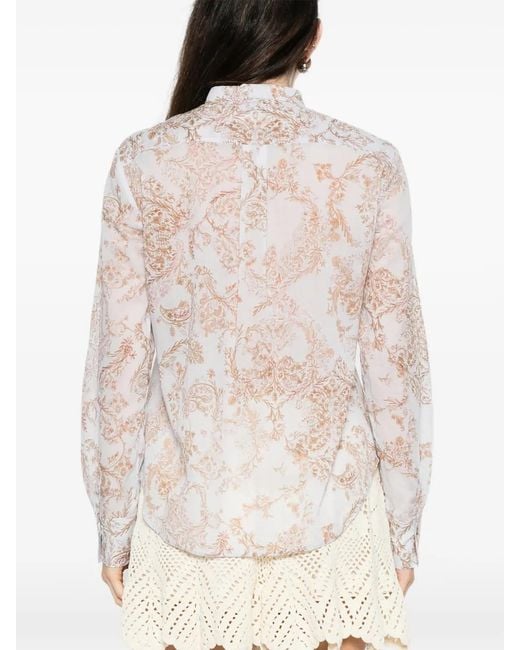 Forte_forte White Patterned Cotton Shirt