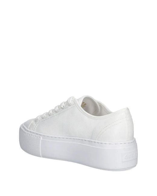 Guess White Baskets À Plaque Logo