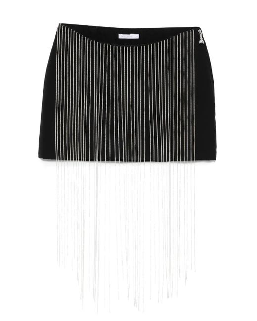 Patrizia Pepe ラインストーン ミニスカート Black