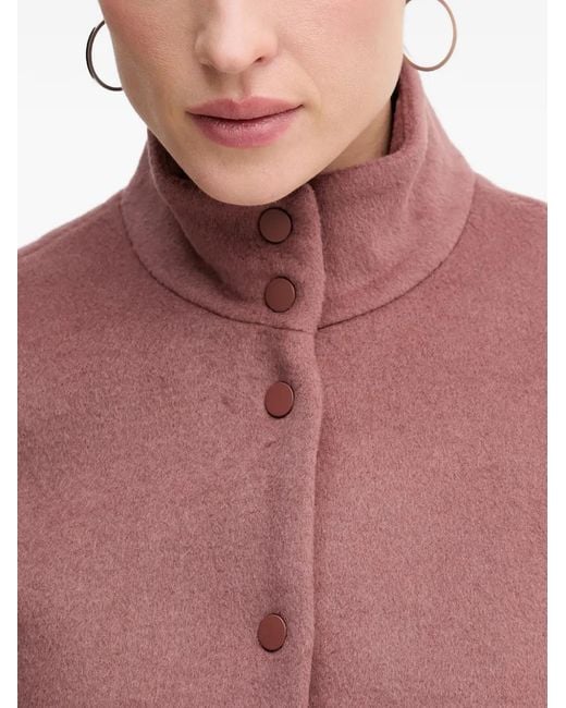 INTROPIA Red Federica High-Neck Jacket