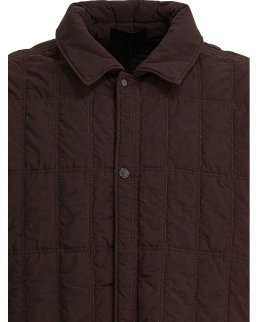 Stone Island Gesteppte Jacke in Brown für Herren