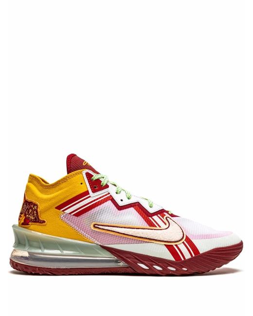 Nike Pink X Mimi Plange Lebron 18 Low "Higher Learning" Sneakers