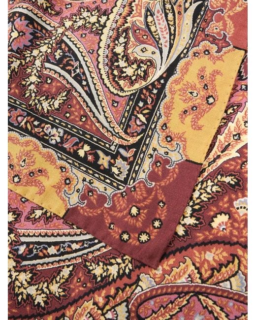 Etro Brown Printed Shawl