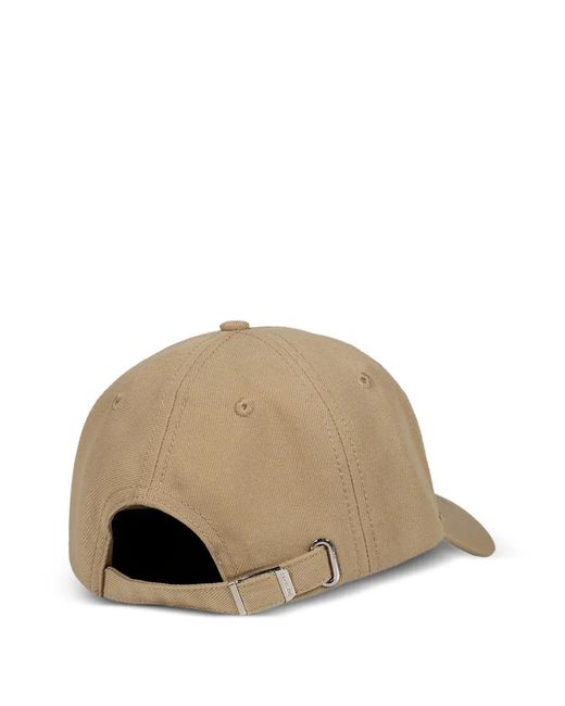 3.PARADIS Natural 3P Cursive Logo-Embroidered Cap for men