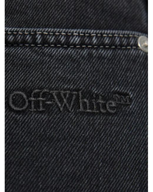 Off-White c/o Virgil Abloh Blue Script Logo 90S Skate Jeans for men