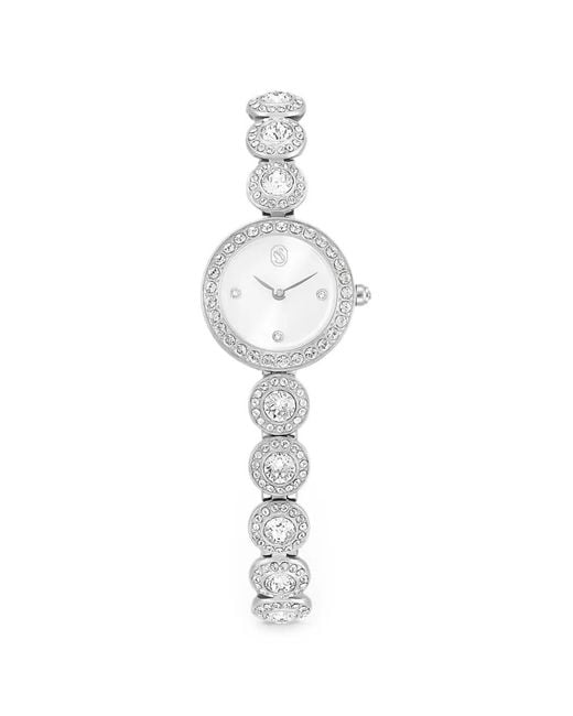 Swarovski White Crystal-Embellished 20Mm Watch