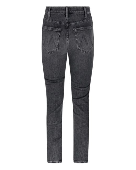 Mother Gray The Hustler Flood High-Waisted Jeans