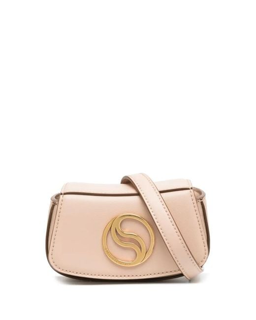 Stella McCartney Natural S-Wave Mini Bag