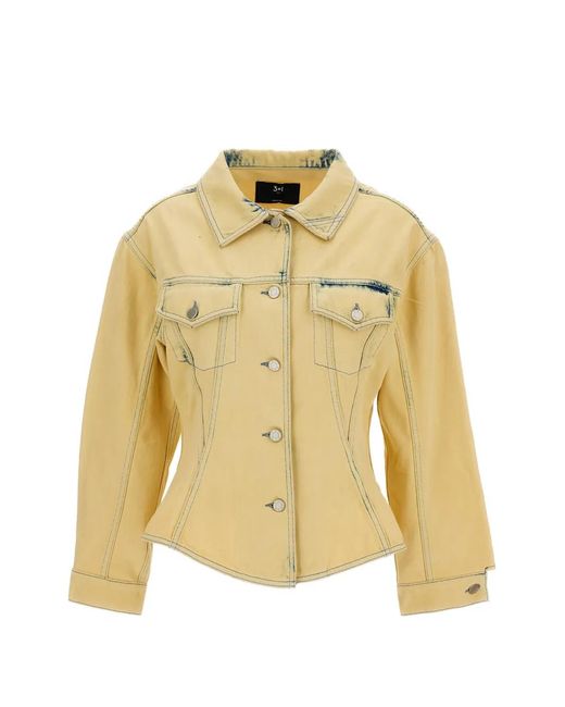 3x1 Metallic Buttoned Pocket Shirt