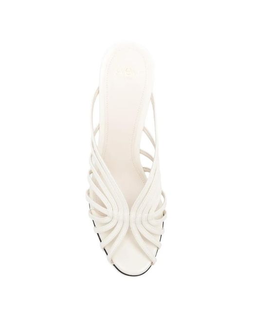 ALEVI White Sandalen Mit Mehreren Riemen