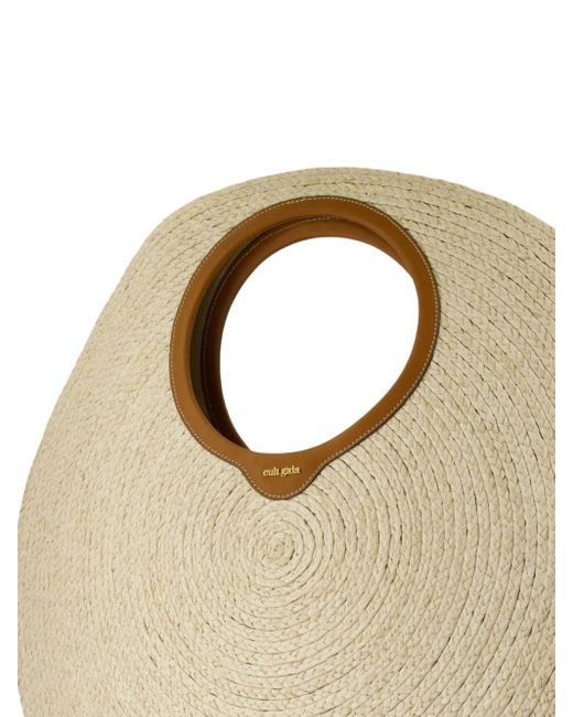 Bolso shopper Amun con asa circular Cult Gaia de color Metallic