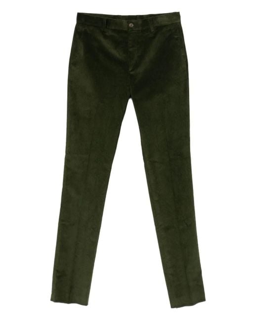 Etro Green Ribbed Trousers for men