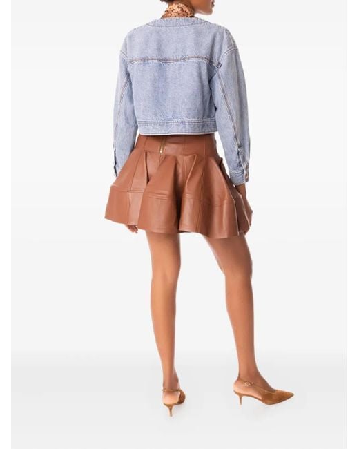Zimmermann Blue Cropped Denim Jacket