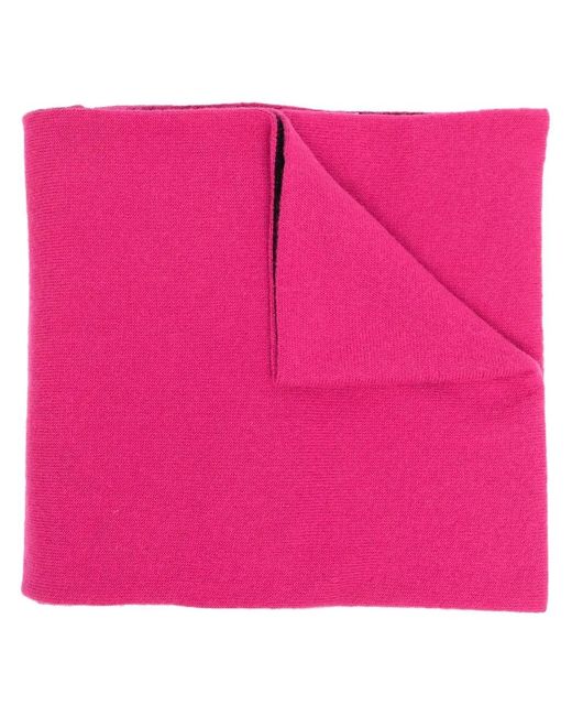 Alberta Ferretti Pink Slogan-Print Scarf
