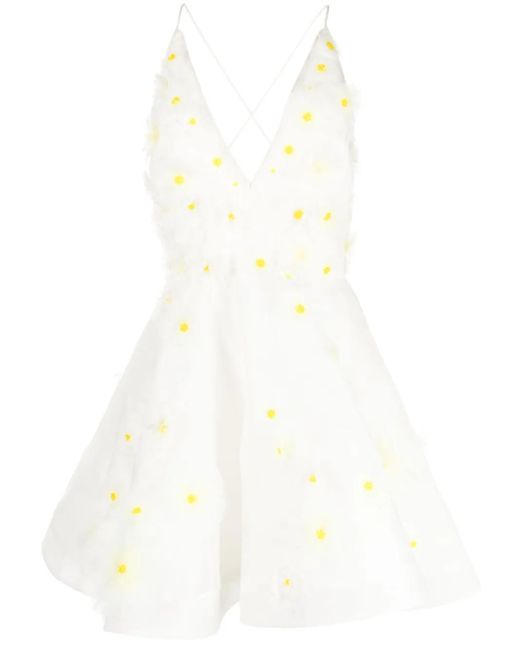 Zimmermann White Matchmaker Daisy Mini Dress