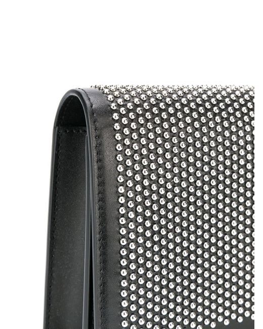 alexander mcqueen black skull clutch