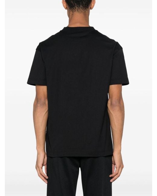 Palm Angels T-Shirt mit Monogramm-Applikation in Black für Herren