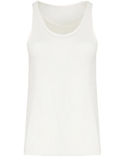 Osklen White Scoop-Neck Tank Top