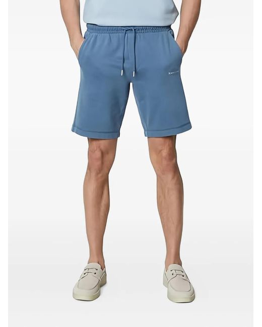Marc O' Polo Blue Drawstring-Waist Shorts for men