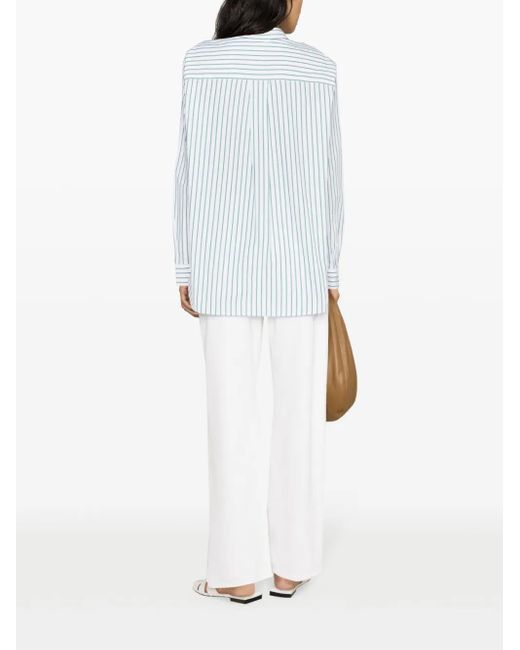 Totême Blue Signature Cotton Shirt