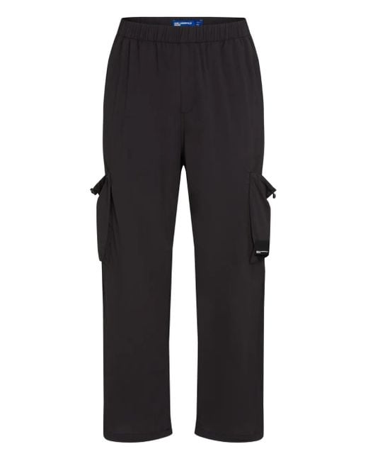 Karl Lagerfeld Blue Cargo Trousers for men