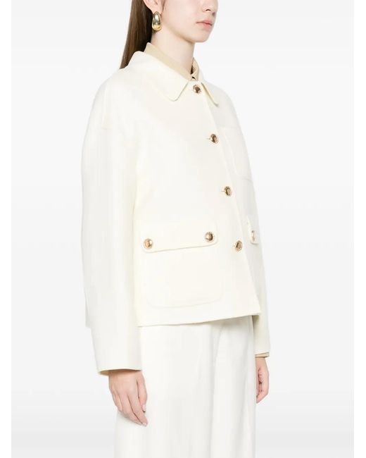 Arma Natural Button-Fastening Jacket