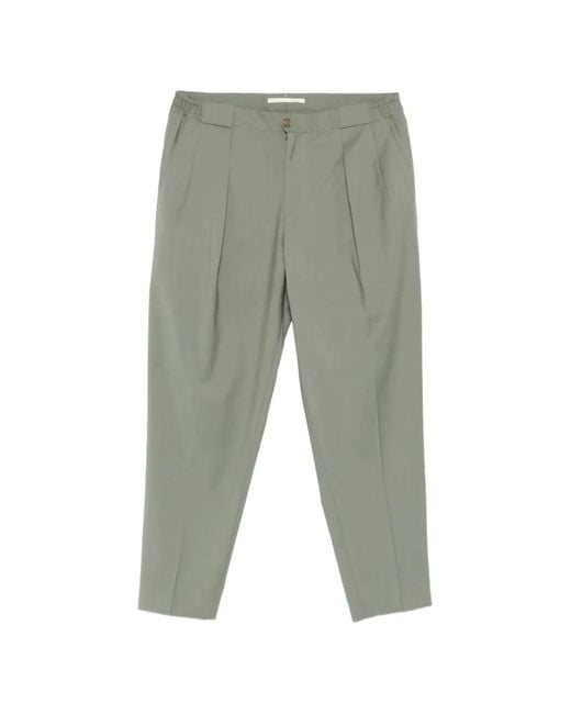 Briglia 1949 Green Portobello Pleated Trousers for men