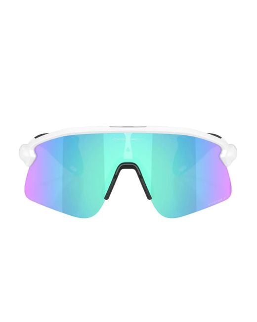 Oakley Blue Stunt Devil S Shield-Frame Sunglasses