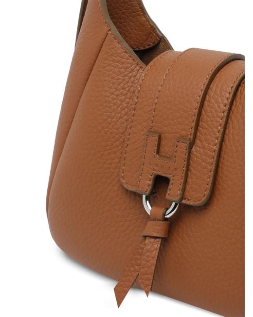 Hogan Hoket Schoudertas Met Verstelbare Handgreep in het Brown