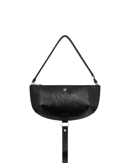 Courreges Black Holy Eclipse Schultertasche