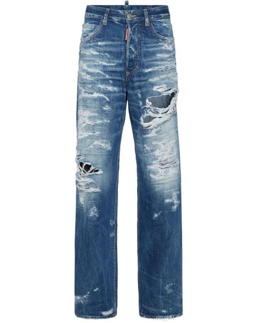 DSquared² Blue San Diego Distressed Jeans