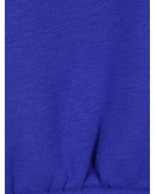 Adidas Blue Basketball-Logo Printed Sweatshirt