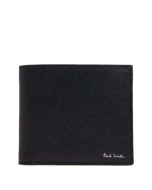 Paul Smith Black Car Print Leather Wallet for men