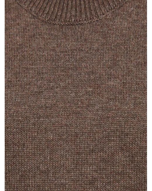 Jersey Con Cuello Redondo Herskind de color Brown