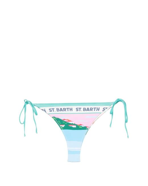 Mc2 Saint Barth Blue Mariele Bikini Bottoms