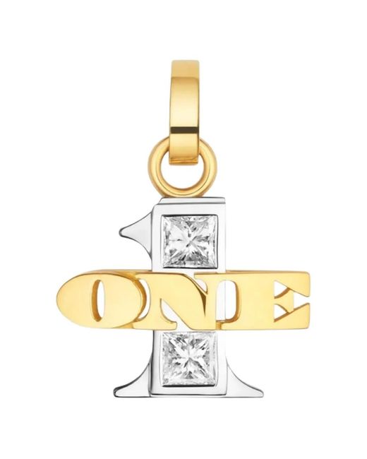 Marie Lichtenberg Metallic One Diamond Pendant