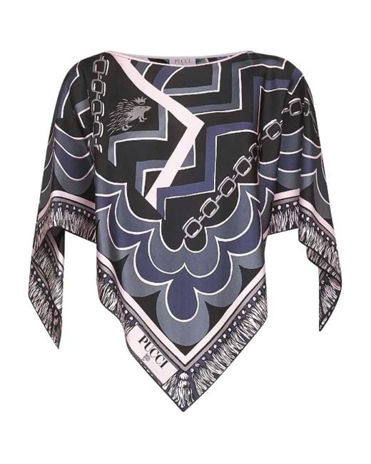 Emilio Pucci ボートネック トップ Gray