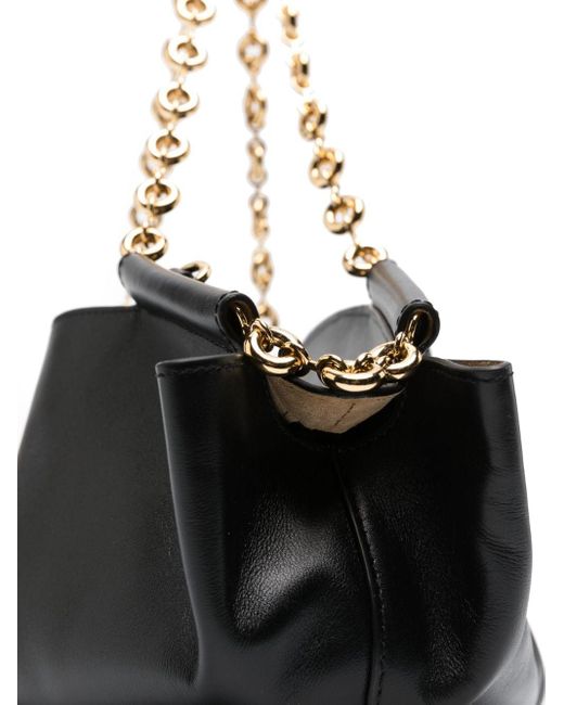 Loewe Black Small Paseo Leather Shoulder Bag