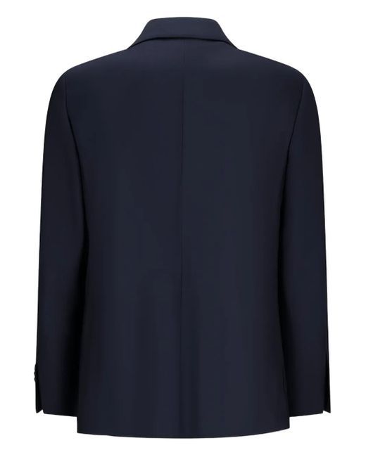 Lardini Blue Single-Breasted Patch-Pocket Jacket for men