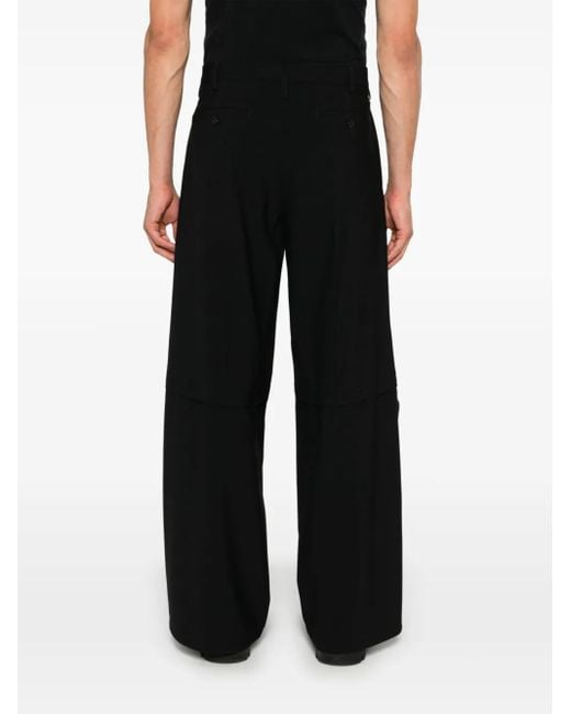 Marni Black Tailored Wool Trousers for men