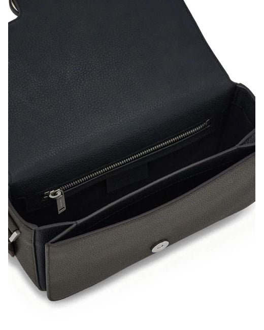 メンズ Ferragamo ガンチーニバックル メッセンジャーバッグ Black