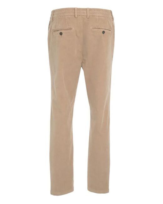 Cruna Natural Mitte Pleated-Pocket Trousers for men