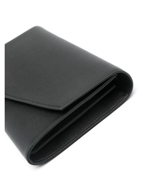 Large envelope-style clutch bag The Row de color Black