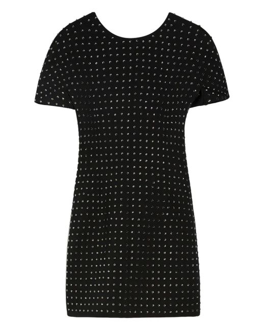 Sportmax ラインストーン ミニドレス Black